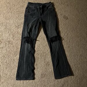 American Eagle Outfitters Black Flare Jeans
